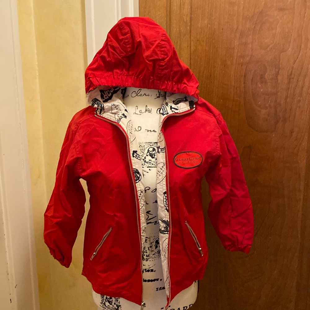 Great Land Outdoor rain jacket. Size 8